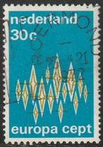 Nederland 1972 1007 Europa 30c, Gest, Postzegels en Munten, Postzegels | Nederland, Ophalen of Verzenden, Na 1940, Gestempeld