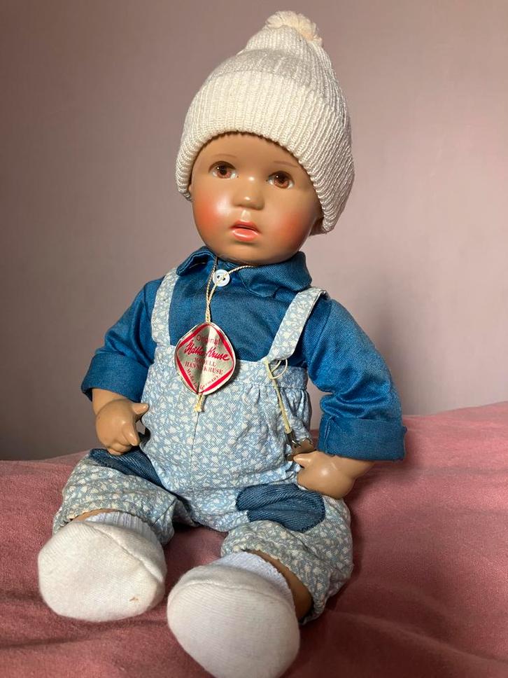 Kathe Kruse Pop - Handgemaakte Vintage Pop, Kinderen en Baby's, Speelgoed | Poppen, Gebruikt, Overige typen, Ophalen of Verzenden