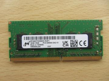 Micron 16GB PC4-25600 DDR4-3200MHz Non-ECC Unbuffered CL22 2