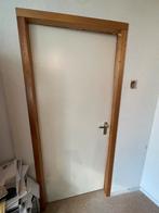 Kozijn met opdekdeur ., Doe-het-zelf en Verbouw, Kozijnen en Schuifpuien, 75 tot 150 cm, Gebruikt, Deurkozijn, Ophalen of Verzenden