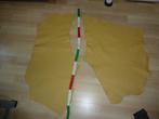 Zachtgeel  nr 2 resten soepel echt leer rundleer, Verzenden, Nieuw, 30 tot 120 cm, 30 tot 200 cm