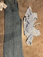 Twinset blouse en jeans 128 nieuw met kaartjes, Meisje, Nieuw, Ophalen of Verzenden, Setje