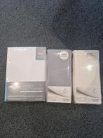 3 Splittopper Hoeslakens Jersey 160x220 - Wit, Creme, Grijs, Huis en Inrichting, Slaapkamer | Beddengoed, Eenpersoons, Nieuw, Ophalen of Verzenden