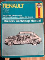 Renault 16 Haynes Werkplaatshandboek, Ophalen of Verzenden, Gelezen, Renault