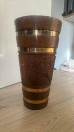 Vintage houten paraplubak, Huis en Inrichting, Woonaccessoires | Paraplubakken, Ophalen of Verzenden, Zo goed als nieuw, Hout