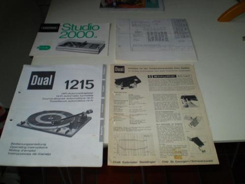 Handleiding voor de Grundig studio 2000a platenspeler en tun, Audio, Tv en Foto, Stereo-sets, Gebruikt, Tuner of Radio, Overige merken