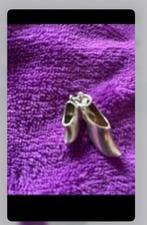 Zilveren bedel kettinghanger 2 klompen voor bedelarmband, Overige merken, Ophalen of Verzenden, Zo goed als nieuw, 4 bedels of meer