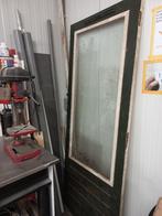 Hard houten buitendeur, Doe-het-zelf en Verbouw, Deuren en Horren, Ophalen, Gebruikt, 80 tot 100 cm, Buitendeur