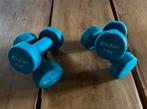 Combi deal: 4 x dumbells 3 kg + 2 sets fitness-straps, Zo goed als nieuw, Kettlebell, Ophalen