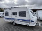 Hobby De luxe Easy 450 UF bj 2004 met voortent en luifel, Caravans en Kamperen, Caravans, Overige typen, Schokbreker, Rondzit