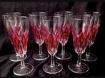 Set/7 VMC Reims Harlequin champagneglazen, Ophalen of Verzenden, Zo goed als nieuw, Overige typen