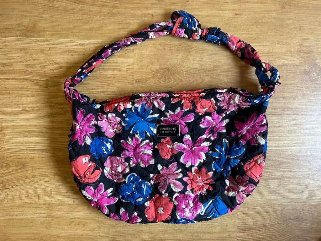 Fabienne Chapot tas met bloemenprint - Zo goed als nieuw, Ophalen of Verzenden, Zo goed als nieuw, Overige kleuren, Schoudertasje