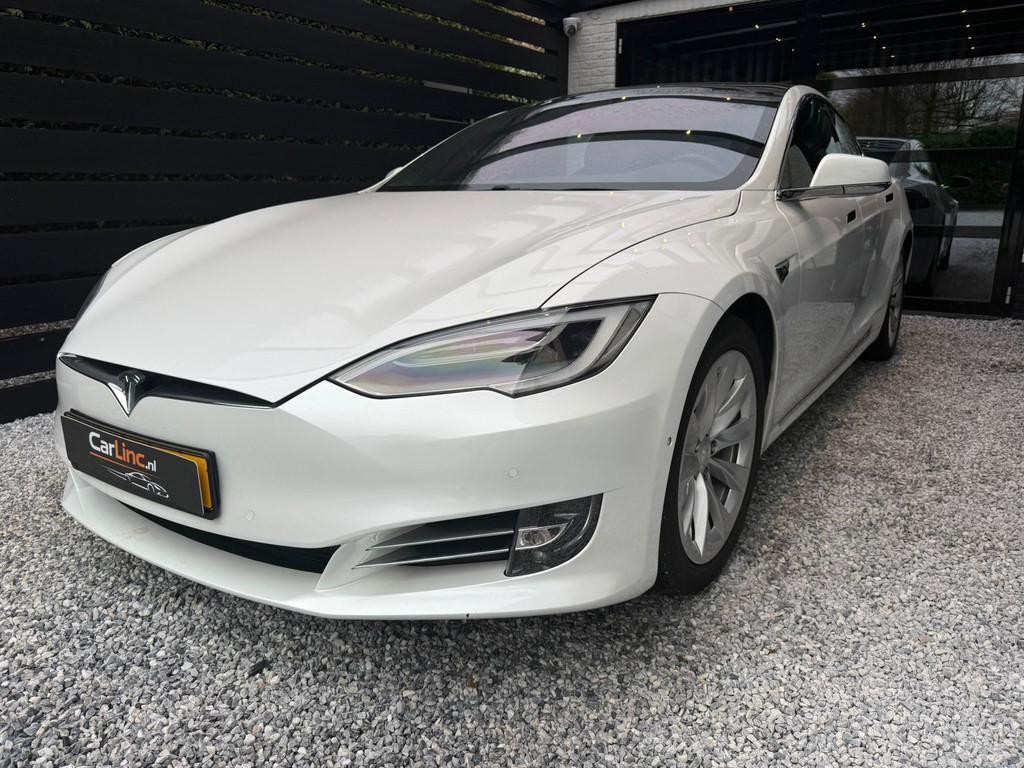 Tesla MODEL S , LONG RANGE, FSD, GARANTIE TOT 2028, 1E EIGEN, Auto's, Tesla, Automaat, 273 min, Gebruikt, Wit