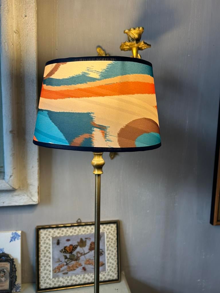 Handgemaakt ovaal kapje van vintage stof, Ophalen, Zo goed als nieuw