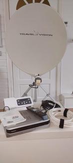 Te koop: Travel Vision R6 80cm omtrek automatische schotel, Ophalen, Gebruikt, (Schotel)antenne, Overige merken