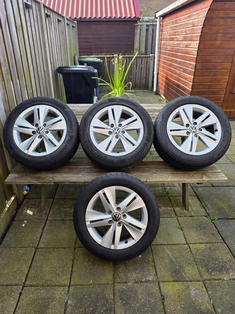 Set Originele Volkswagen Norfolk 16 inch velgen+A-merkbanden, Auto-onderdelen, Banden en Velgen, Ophalen, 16 inch, Banden en Velgen