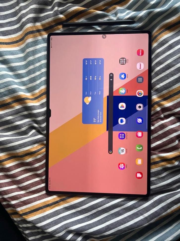 Samsung Galaxy Tab S9 Ultra 256GB 5G + Keyboard + S Pen, Computers en Software, Android Tablets, Zo goed als nieuw, Wi-Fi en Mobiel internet