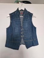 Stijlvol vintage spijkergilet met haaksluiting/ L /dreamstar, Maat 38/40 (M), Dreamstar, Blauw, Ophalen of Verzenden