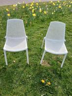2 Design honingraat stoelen wit, Ophalen, Kunststof, Honingraat, Twee