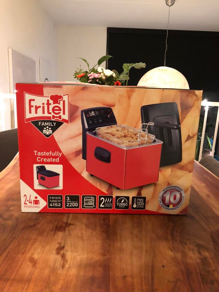 Nieuwe Fritel friteuse - ongeopend in doos, Ophalen, Overige typen, Nieuw, Rood