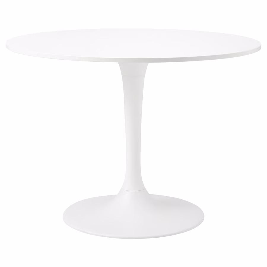 Ikea ronde tafel Docksta, Huis en Inrichting, Ophalen, Zo goed als nieuw