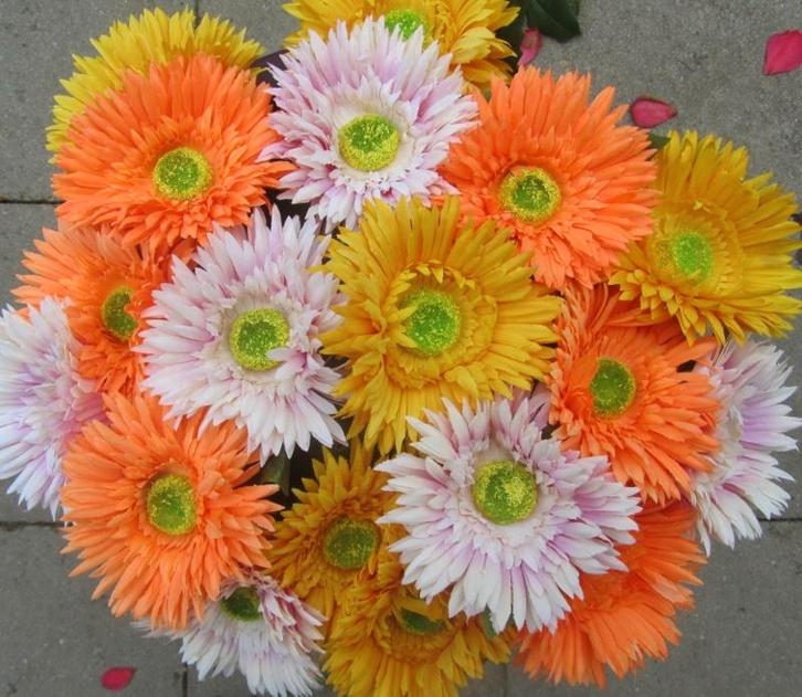 ASTERS - KUNST - 3 KLEUREN, Huis en Inrichting, Woonaccessoires | Kunstplanten en Kunstbloemen, Nieuw, Ophalen of Verzenden