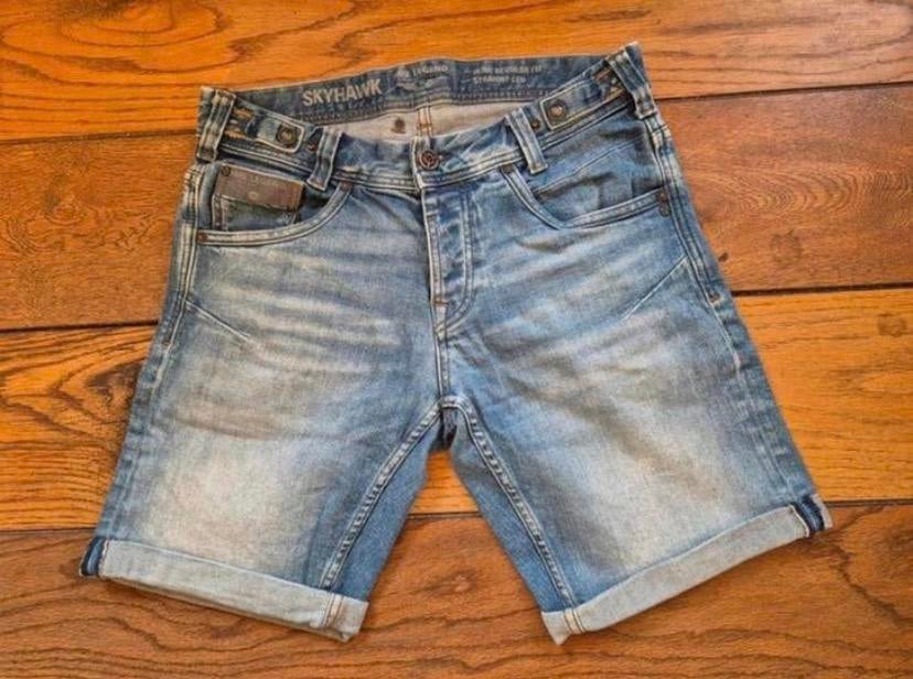 Pme legend SkyHawk korte spijkerbroek broek jeans W30, Blauw, ., W32 (confectie 46) of kleiner, Ophalen of Verzenden