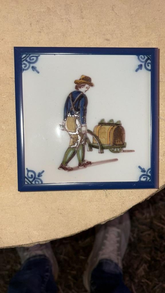 Delfts Blauw Tegel Jubileum Van Gend en Loos 1919-1979, Ophalen of Verzenden