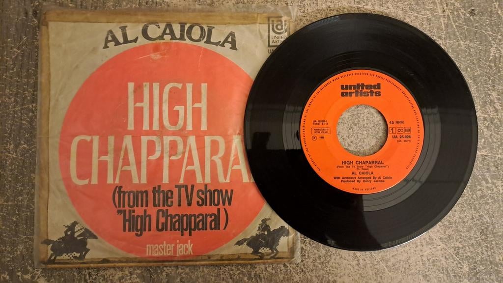 Al caiola  - high chaparral, Cd's en Dvd's, Gebruikt, 7 inch, Single, Ophalen of Verzenden