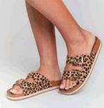 Nieuwe orthopaedische sandaal maat 40 met panter print., Kleding | Dames, Schoenen, Bruin, Nieuw, Sandalen of Muiltjes, Ophalen of Verzenden