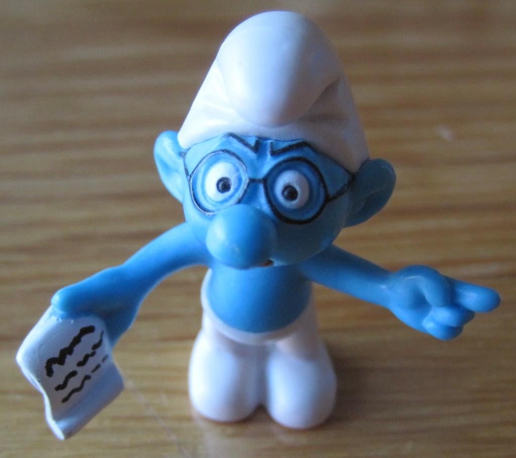 De zang smurf - Peyo - 2008, Verzamelen, Smurfen, Ophalen of Verzenden, Zo goed als nieuw, Muzieksmurf, Poppetje, Figuurtje of Knuffel