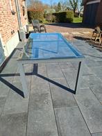Bois le Duc aluminium tuintafel 100x 220, Tuin en Terras, Ophalen, Zo goed als nieuw, Rechthoekig, Aluminium
