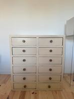 Houten ladekast originele patina met nieuwe resin knoppen, Huis en Inrichting, Kasten | Ladekasten, Ophalen, 5 laden of meer, 50 tot 100 cm