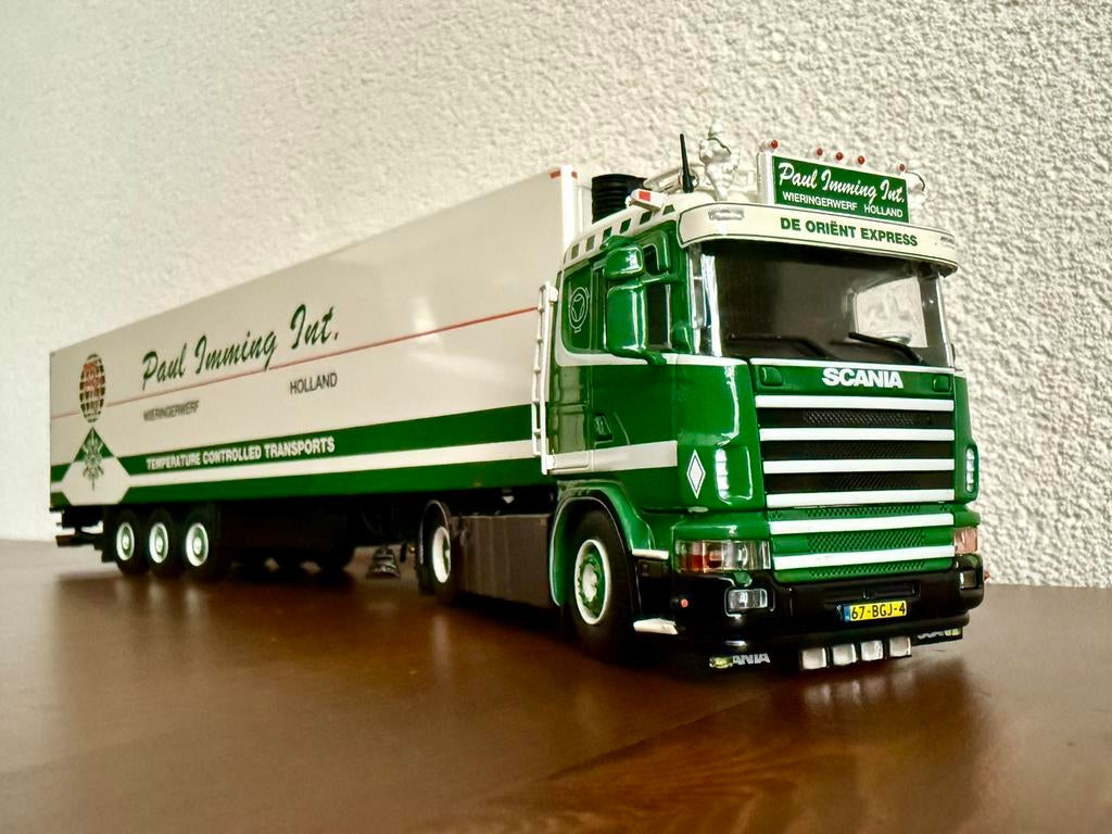 Tekno Paul Imming Orient Express Scania 4-serie, nr.116/ 150, Ophalen of Verzenden, Zo goed als nieuw, Bus of Vrachtwagen, Tekno