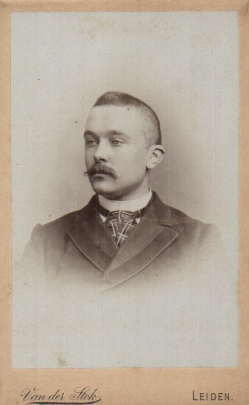 CDV - Ant J v/d Stok - Rapenburg - Leiden, Verzamelen, Foto's en Prenten, Gebruikt, Verzenden, Foto, Voor 1940