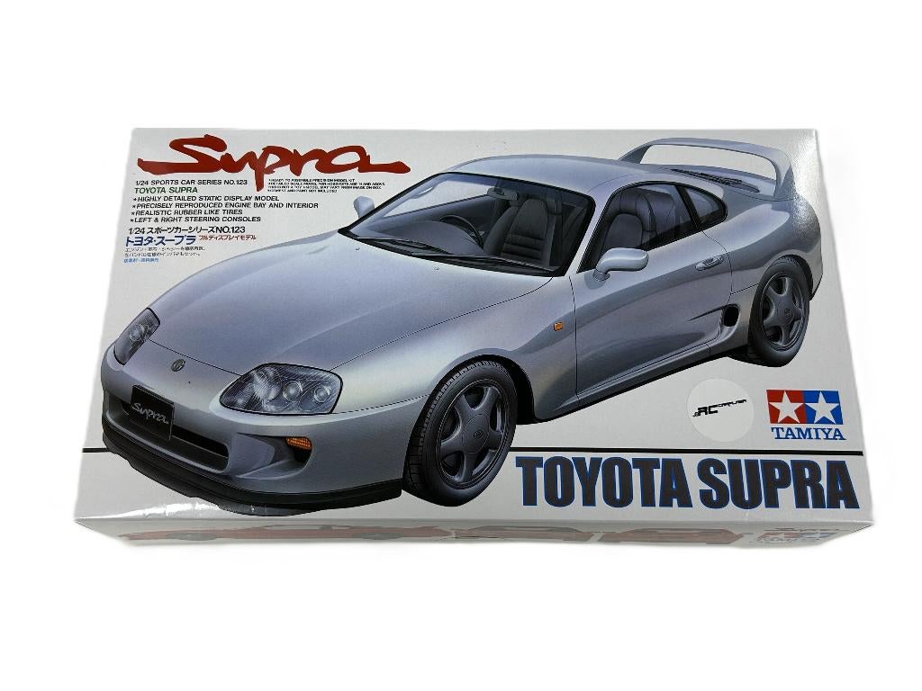 Tamiya 24123 1:24 Toyota Supra, Hobby en Vrije tijd, Modelauto's | 1:24, Ophalen of Verzenden, Nieuw, Auto, Overige merken