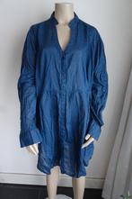 blauwe blouse maat 52 van M&S, Ophalen, Blauw, Maat 46/48 (XL) of groter, Zo goed als nieuw