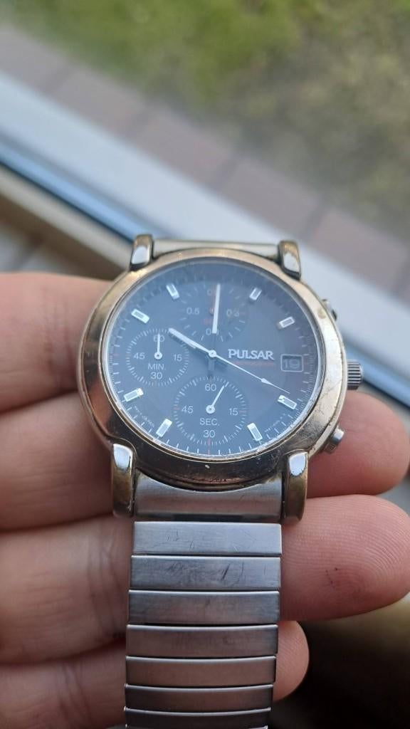 2 horloges pulsar en racer, Ophalen, Staal, Overige merken