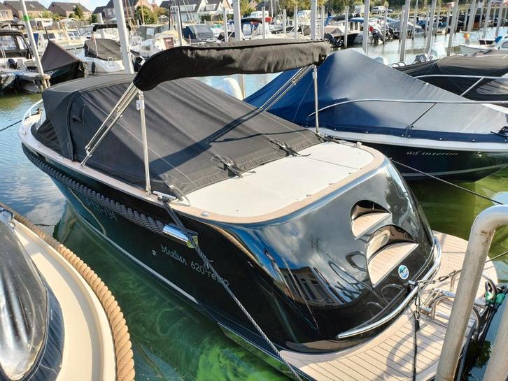 Maxima 620 retro  (2020) 60 PK en   DELUXE  pakket, Watersport en Boten, Motorboten en Motorjachten, Zo goed als nieuw, Polyester