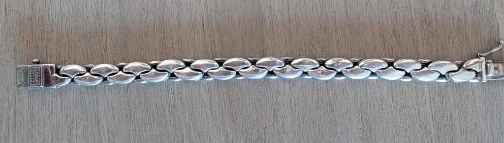 Echt zilveren zware armband, Sieraden, Tassen en Uiterlijk, Armbanden, Ophalen of Verzenden, Nieuw, Zilver, Zilver