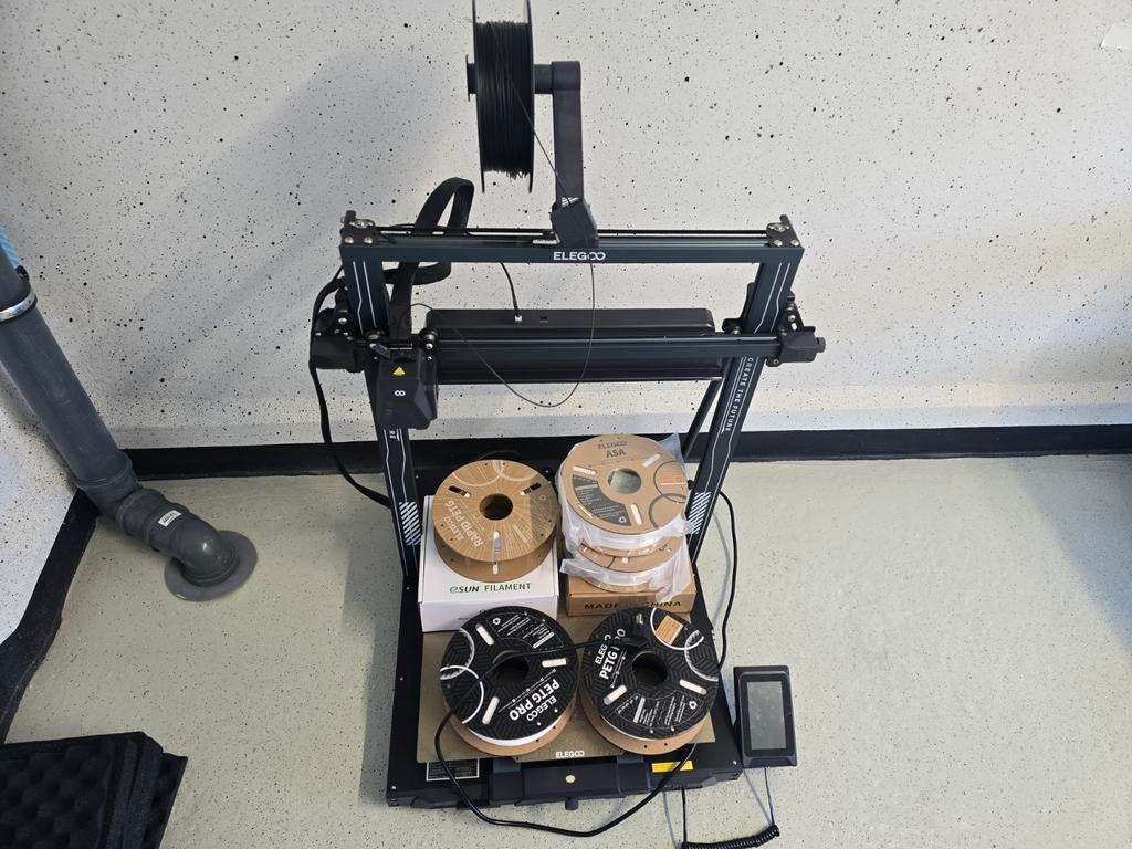 Elegoo Neptune 4 Max 3D-printer + Veel Filament (Z.G.A.N.), Computers en Software, 3D Printers, Ophalen, Zo goed als nieuw