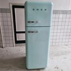 Smeg dubbeldeurs koelkast met vriezer - Mooie staat, Ophalen, 200 liter of meer, 60 cm of meer, Met aparte vriezer