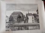 Tekening H.J. v.d. Heiden - Oude pensionaat Woerden, Antiek en Kunst, Ophalen of Verzenden