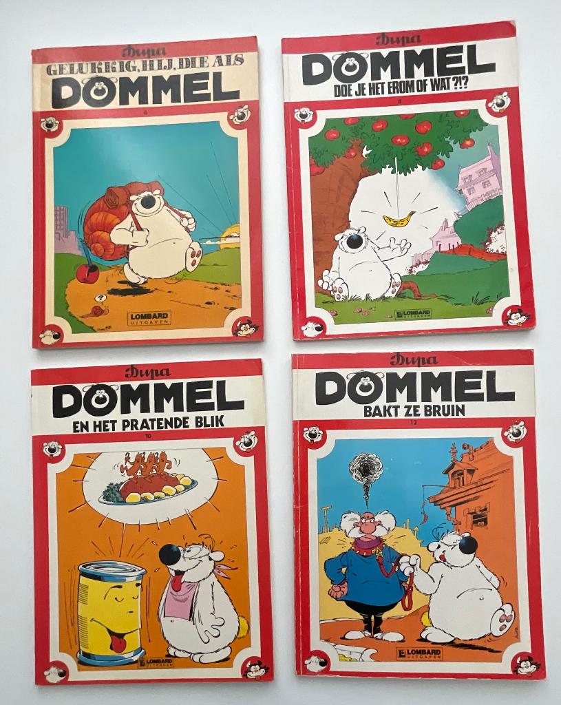 Dommel nr 6.8.10.12., Meerdere stripboeken, Ophalen of Verzenden, Gelezen