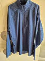 Marineblauw hardloop herenjas maat L Adidas, Ophalen of Verzenden, Zo goed als nieuw