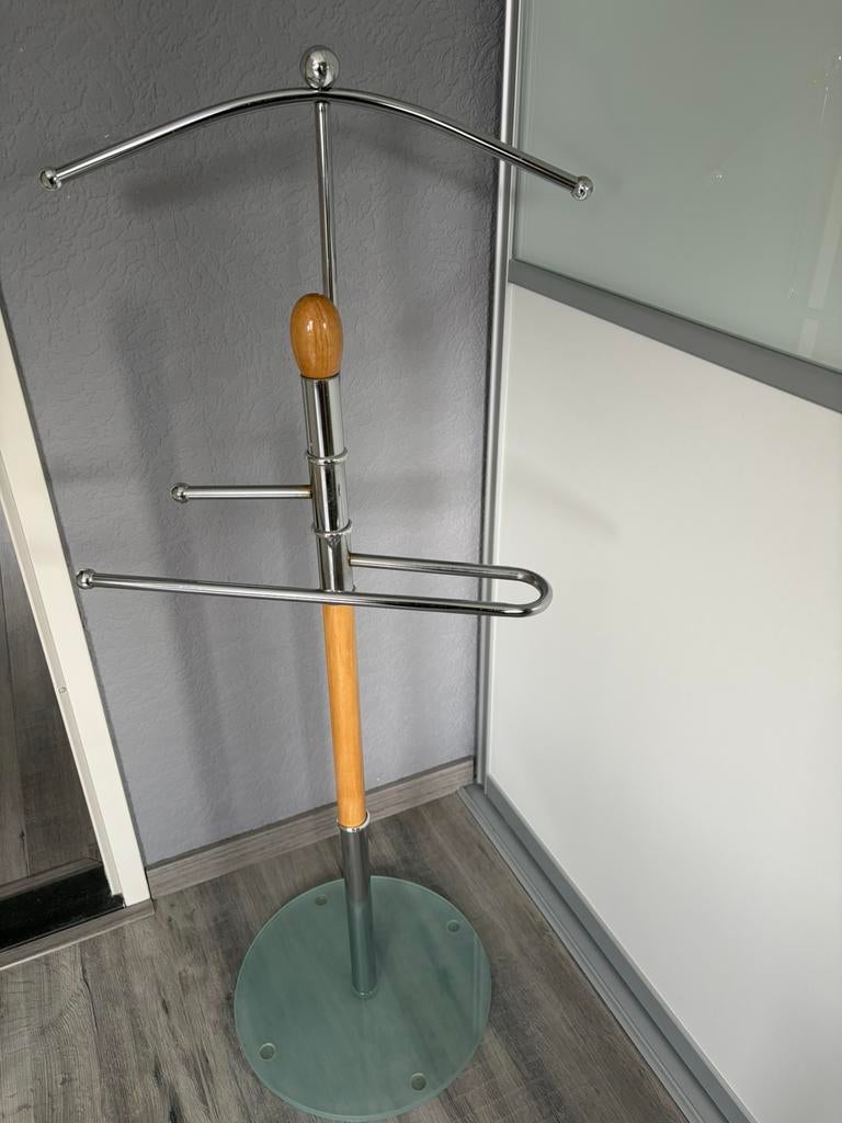 Dressboy met glazen voet, Huis en Inrichting, Ophalen, Gebruikt, Metaal