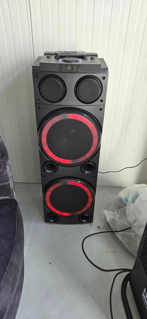 Muse 600W Party Speaker met Afstandsbediening en Microfoon, Muse, Muse, Ophalen of Verzenden, Zo goed als nieuw