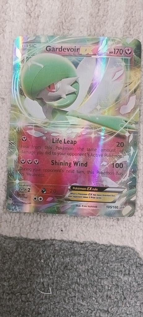 Gardevoir EX 105/160 Pokémon Kaart, Ophalen of Verzenden, Nieuw, Losse kaart, Foil
