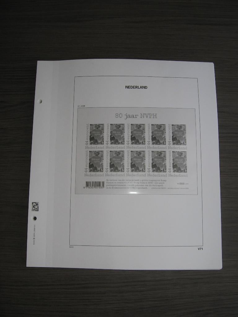 DAVO Luxe album bladen Velletjes 2008 t/m 2013, Leeg., Verzenden, Verzamelalbum