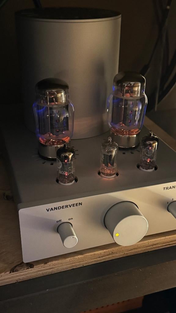 Van der Veen Trans SE-10 geïntegreerde buizenversterker, Ophalen of Verzenden, Versterker